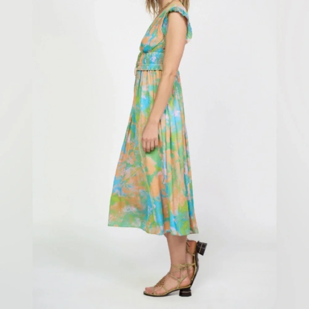 Current Air Women's Mara Abstract Pleated Maxi
Dress colorful Size XS - Picture 2 of 7